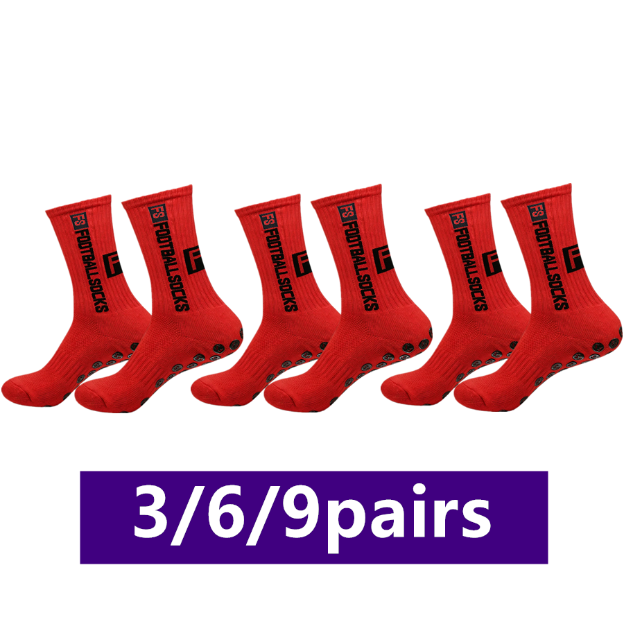 Sports Grip - 3/6/9pairs unisex non slip grip football