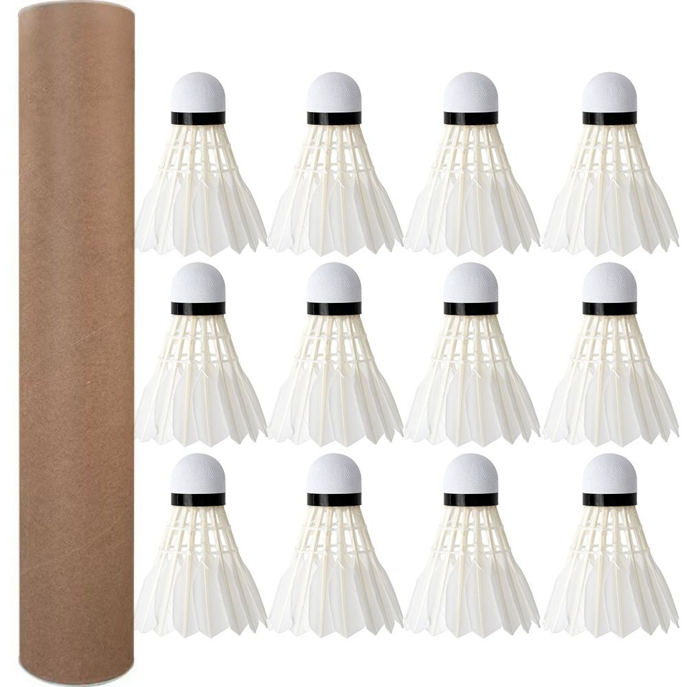 3/6/12Pcs New White Badminton  - Feather Shuttlecock review and price